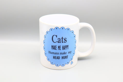 Cats Make Me Happy Mug