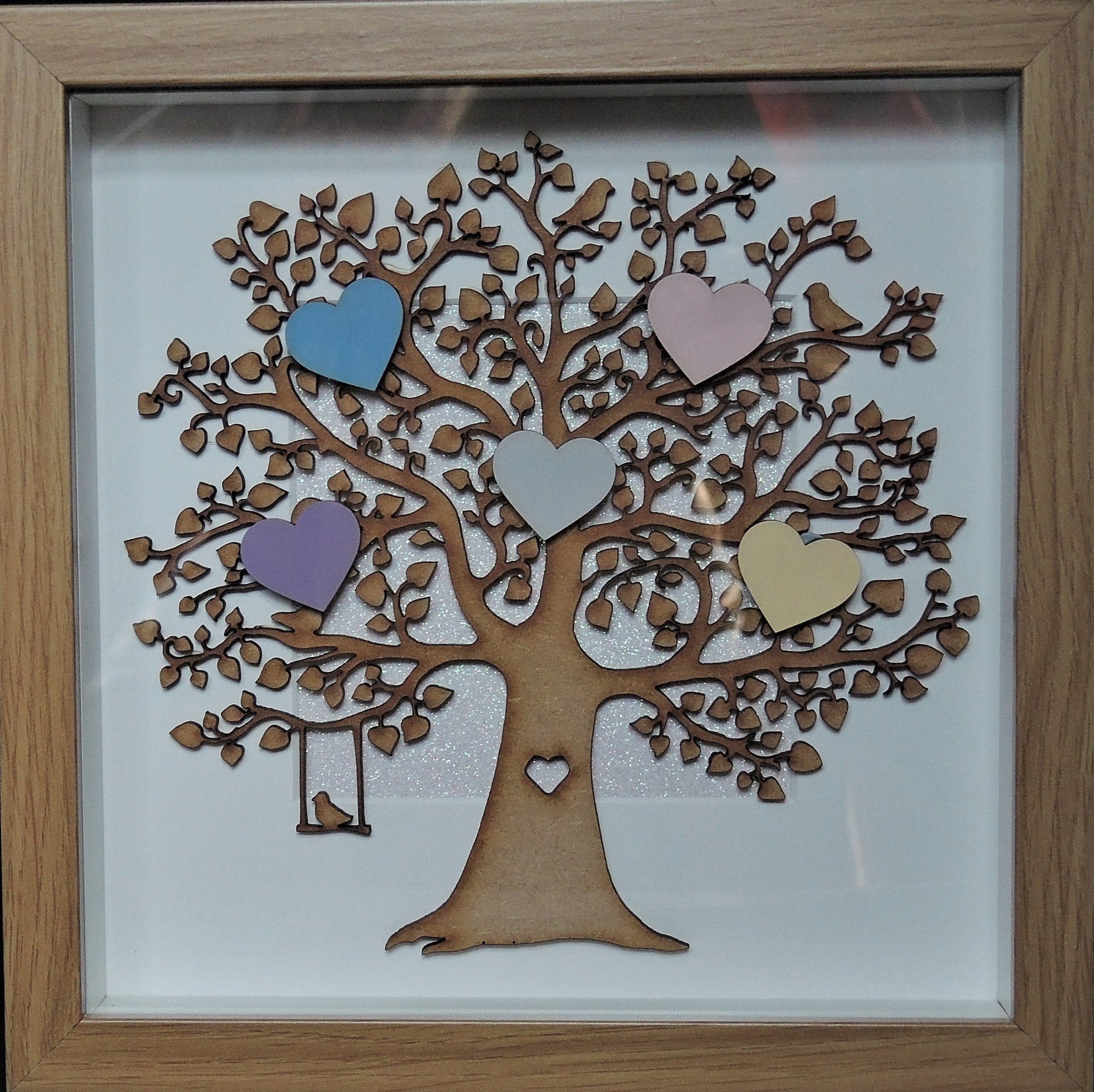 Family Tree with Birds Box Frame