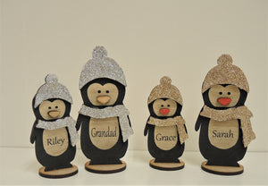 Personalised Penguin Family