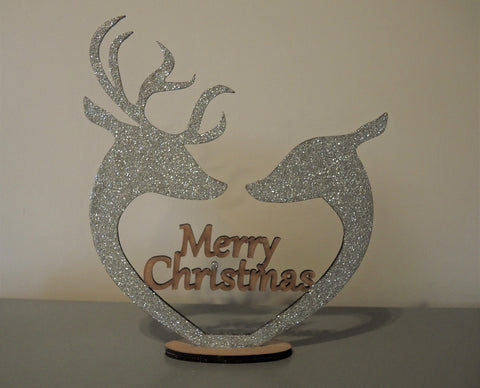 Stag and Doe Christmas Decoration