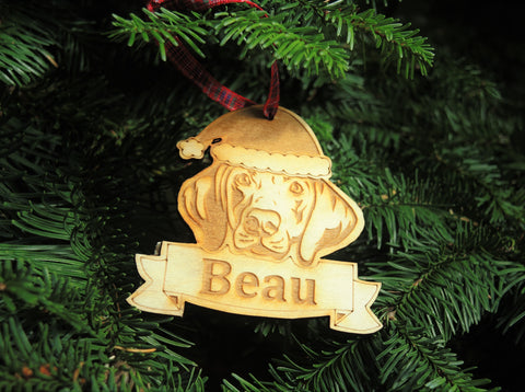 Personalised Dog Christmas Hanging Decorations - Weimaraner